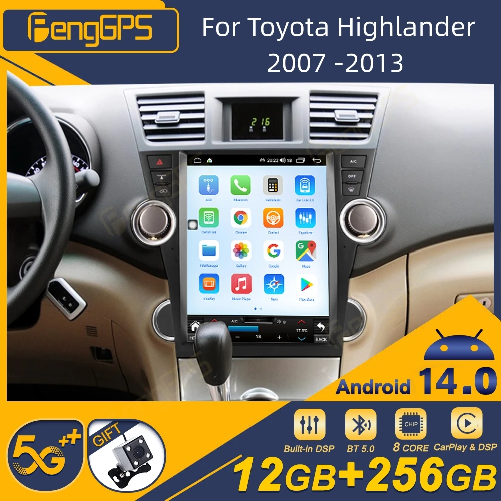 For Toyota Highlander 2007 -2013 Android Car Radio Wireless Carplay Stereo Receiver Autoradio Multimedia Player GPS Navi Touch
For Toyota Highlander 2007 -2013 Android Car Radio Wireless Carplay Stereo Receiver Autoradio Multimedia Player GPS Navi Touch