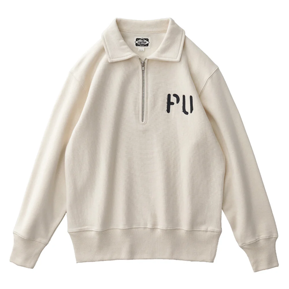Semi Zipper Jacket Men's Autumn and Winter American Retro Leisure Pure Cotton Plush Lapel Sweater
Semi Zipper Jacket Men's Autumn and Winter American Retro Leisure Pure Cotton Plush Lapel Sweater