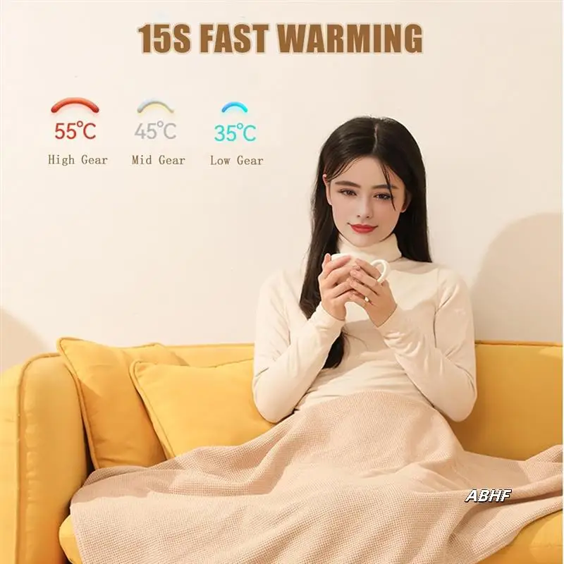 Electric Blanket Shawl USB Single Warming Heating Blanket Washable For Outdoor Camping Office Heating Blanket B
Electric Blanket Shawl USB Single Warming Heating Blanket Washable For Outdoor Camping Office Heating Blanket B