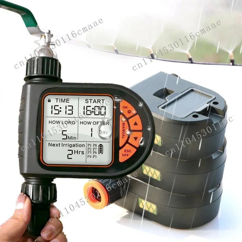 Outdoor Automatic Drip Controller Smart Rain Sensor Waterproof LCD Garden Water Timer Lawn Irrigation Timing Tap Hose Plants
Outdoor Automatic Drip Controller Smart Rain Sensor Waterproof LCD Garden Water Timer Lawn Irrigation Timing Tap Hose Plants