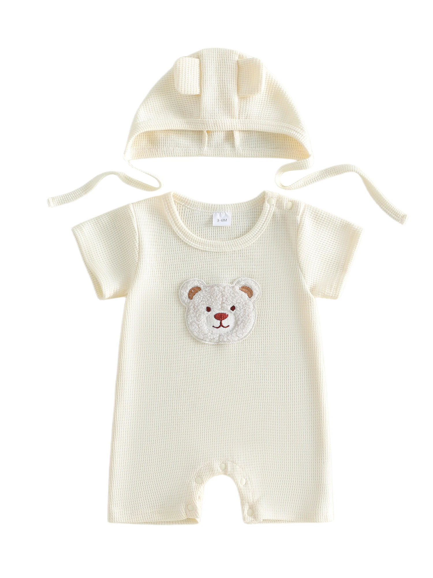 Infant 2-Piece Summer Set with Short Sleeve Elephant Print Romper and Matching Sun Hat - Adorable Newborn Clothing
Infant 2-Piece Summer Set with Short Sleeve Elephant Print Romper and Matching Sun Hat - Adorable Newborn Clothing