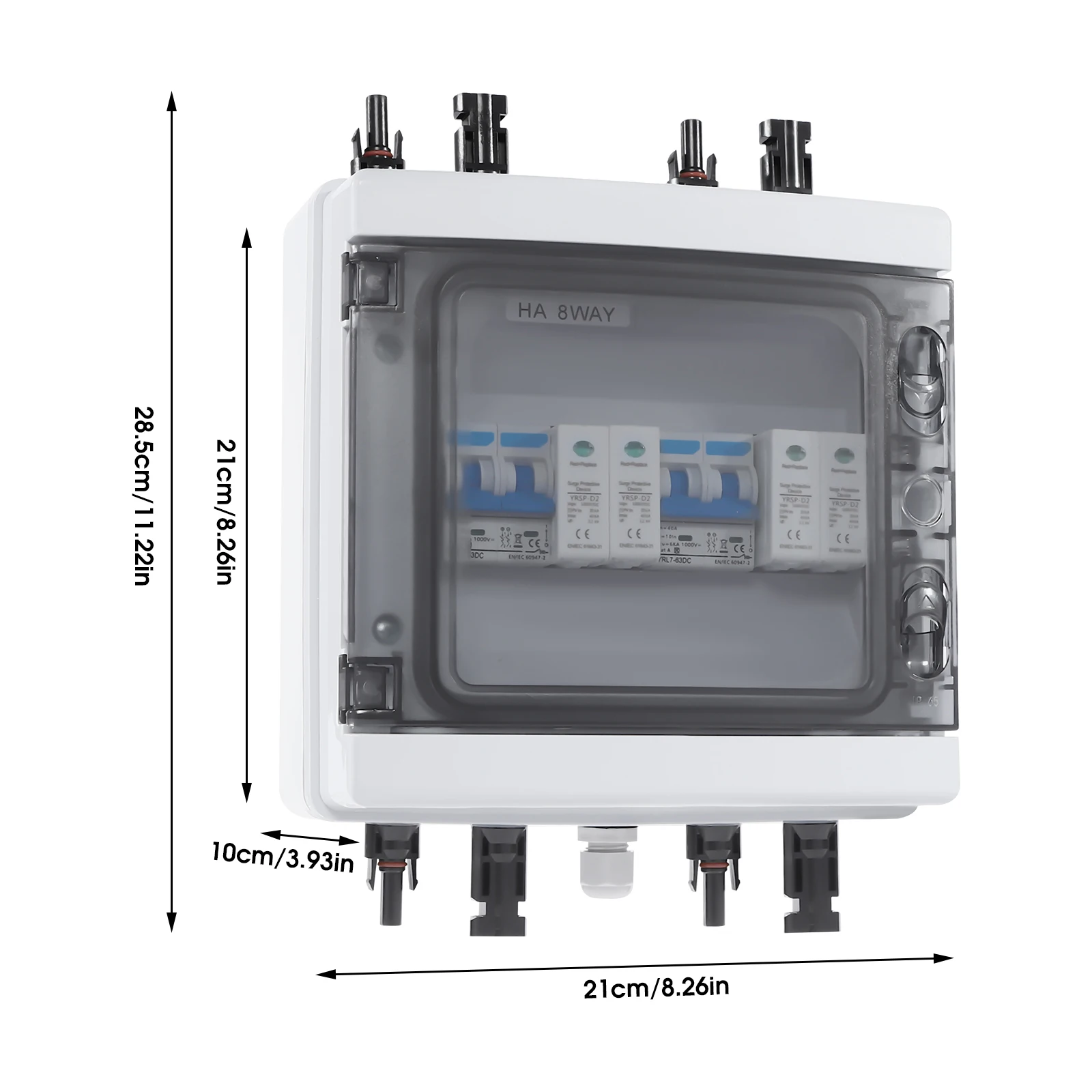 2 Strings Solar Combiner Box, Combiner Box Circuit Breaker for Solar Panels, Solar Disconnect Switch
2 Strings Solar Combiner Box, Combiner Box Circuit Breaker for Solar Panels, Solar Disconnect Switch