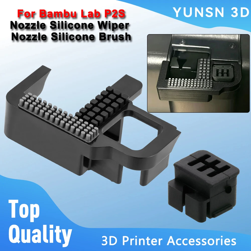 Nozzle Wiper For Bambu Lab P2S Silicone Brush High Quality Hotend Nozzle Cleanning Tool For Bambulab P2S Cleaner 3D Printer Part
Nozzle Wiper For Bambu Lab P2S Silicone Brush High Quality Hotend Nozzle Cleanning Tool For Bambulab P2S Cleaner 3D Printer Part