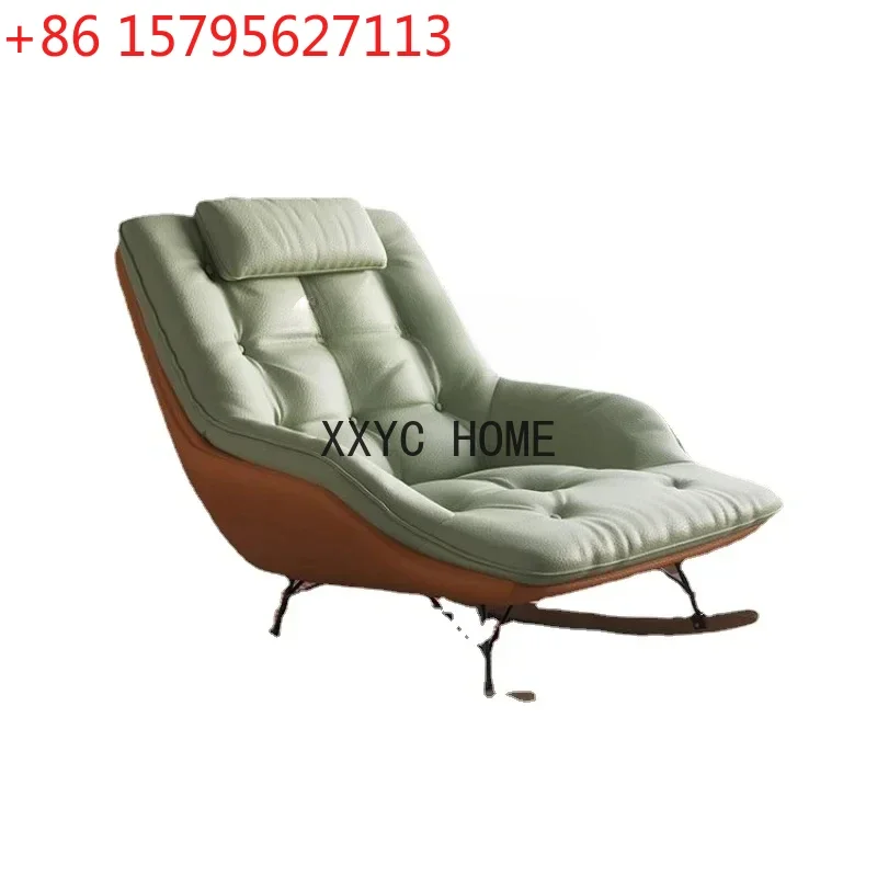 Single Sofa Recliner Faux Leather Rocking Chair Adult Balcony Study Lazy Bone Chair
Single Sofa Recliner Faux Leather Rocking Chair Adult Balcony Study Lazy Bone Chair