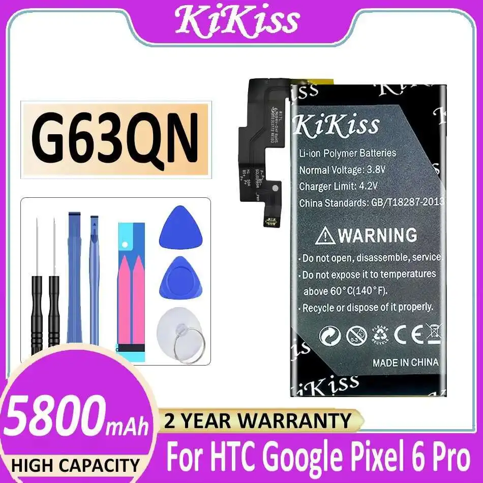 For Htc For Google Pixel 6 Pro 5800mAh G63QN High Compatibility Mobile Phone Battery Long-Lasting Performance
For Htc For Google Pixel 6 Pro 5800mAh G63QN High Compatibility Mobile Phone Battery Long-Lasting Performance