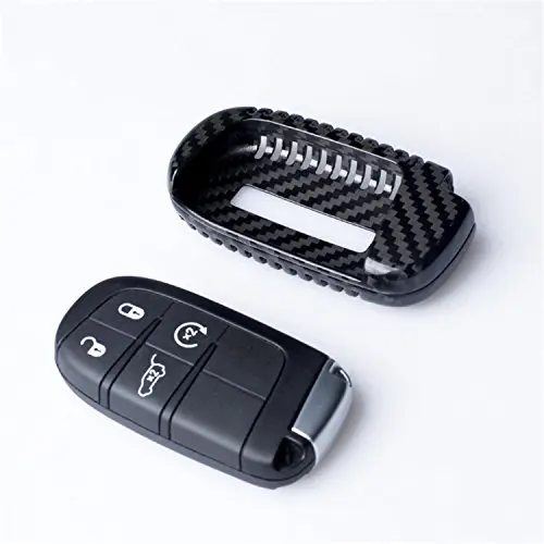 Carbon Fiber Key Fob Cover For Jeep Compass Cherokee Grand Cherokee Renegade Smart Keyless Entry Remote Case Black
Carbon Fiber Key Fob Cover For Jeep Compass Cherokee Grand Cherokee Renegade Smart Keyless Entry Remote Case Black