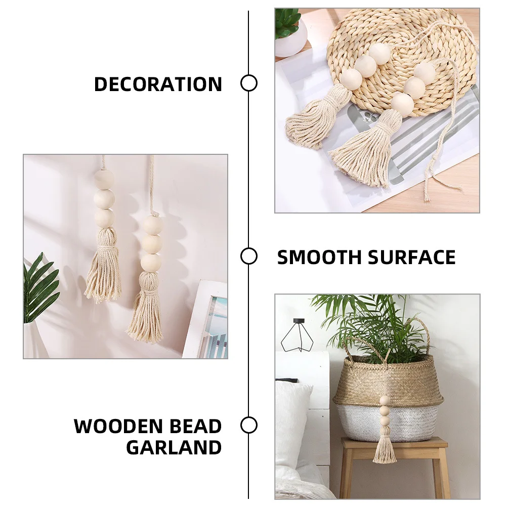 16Pcs Wooden Beads Garland Rustic Hanging Decoration for Home Wall Door Bedroom Living Room DIY Bead Hanging Ornament
16Pcs Wooden Beads Garland Rustic Hanging Decoration for Home Wall Door Bedroom Living Room DIY Bead Hanging Ornament