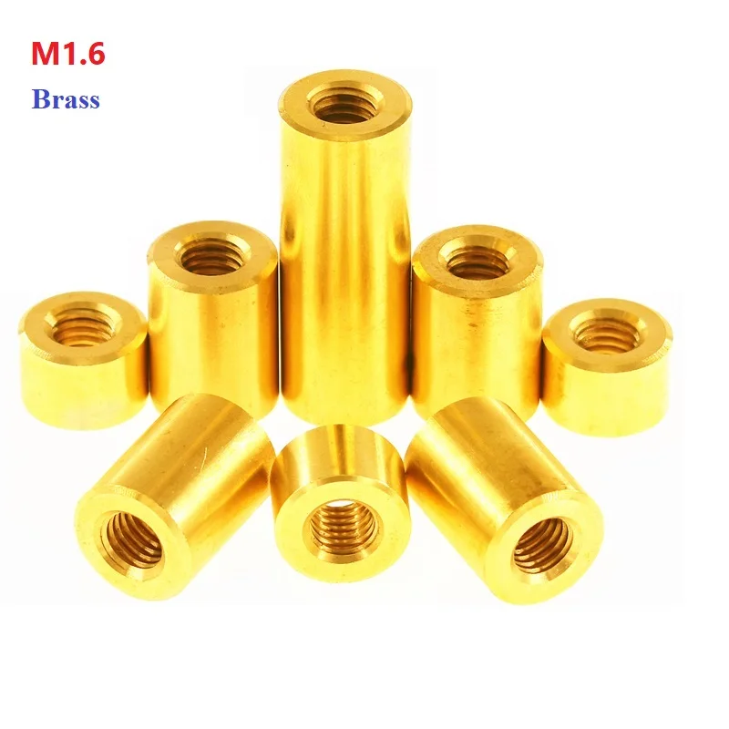 M1.6 Brass Round Extension Hand Nut Column Double Pass Hollow Through Hole Adjustable Nuts Length 1.5mm~30mm
M1.6 Brass Round Extension Hand Nut Column Double Pass Hollow Through Hole Adjustable Nuts Length 1.5mm~30mm