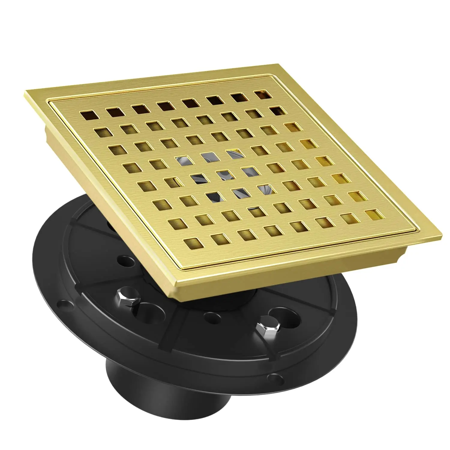 4 Inch Square Shower Drain Brushed Finish 304 Stainless Steel Floor Drain With Removable Grate
4 Inch Square Shower Drain Brushed Finish 304 Stainless Steel Floor Drain With Removable Grate