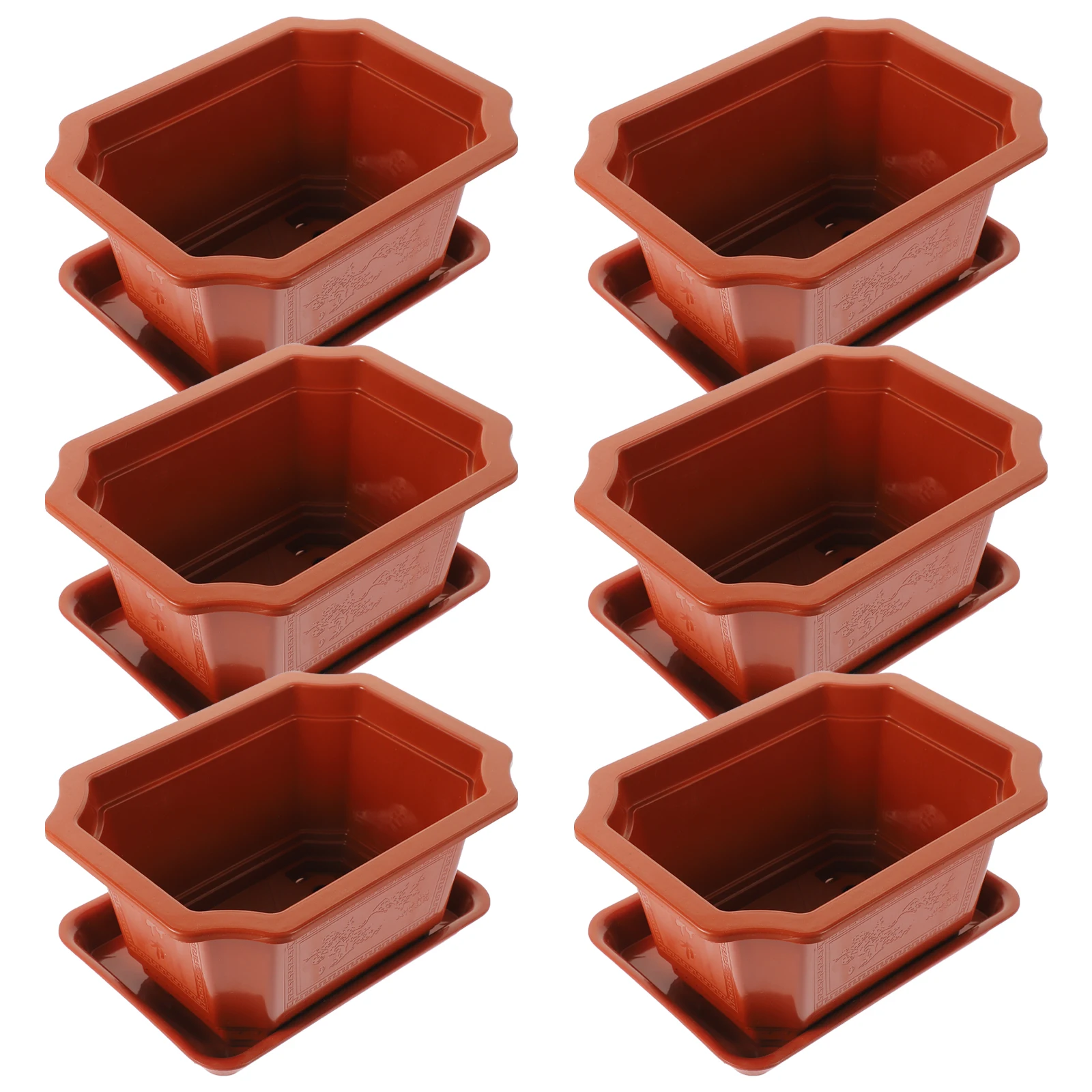 6 Sets Plastic Plant Pots 250ml with Saucer for Succulents Plants Balcony Garden Flower Pot Decor
6 Sets Plastic Plant Pots 250ml with Saucer for Succulents Plants Balcony Garden Flower Pot Decor