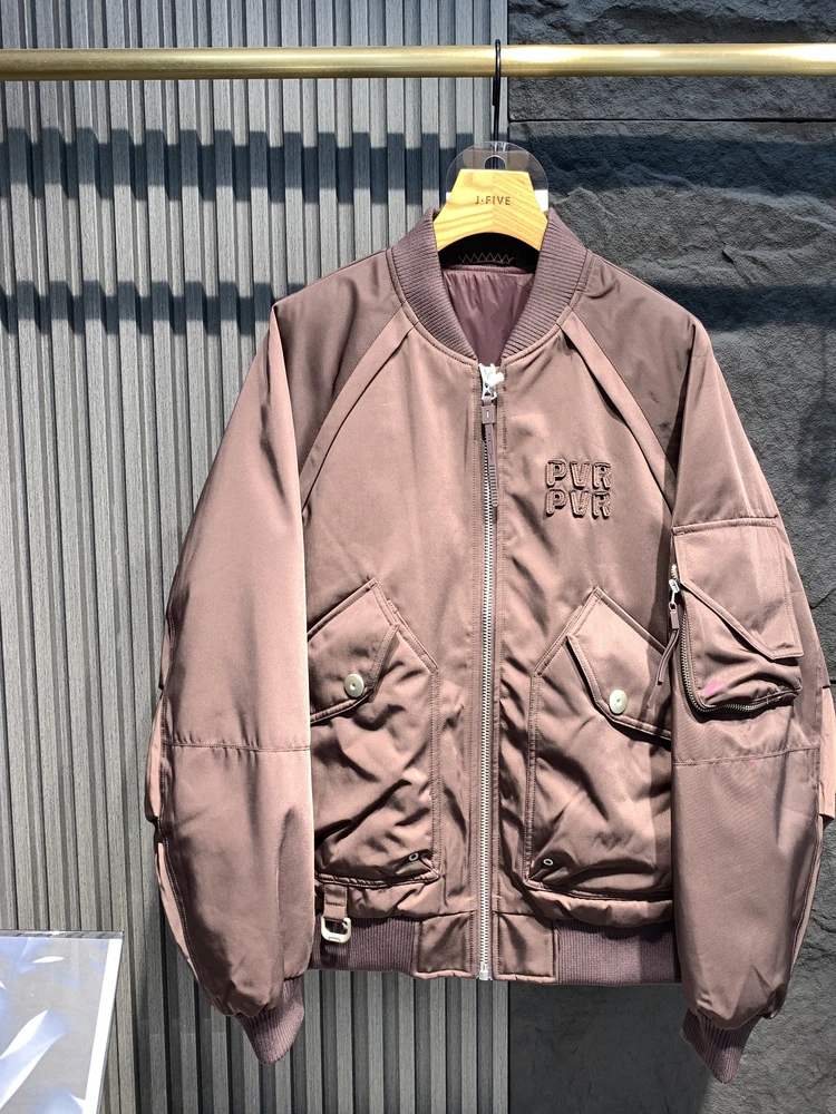 Men's Thiened 85 Du down Baseball Jaet Flight Suit Deconstructed Design Winter Warm Outerwear Polyester Fiber ell
Men's Thiened 85 Du down Baseball Jaet Flight Suit Deconstructed Design Winter Warm Outerwear Polyester Fiber ell