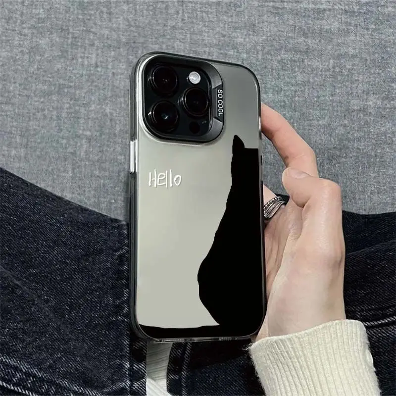 Simple black cat design phone case for iPhone 16 15 14 13 12 11 Pro/ Max/Plus shock-proof rear cover anti-fingerprint
Simple black cat design phone case for iPhone 16 15 14 13 12 11 Pro/ Max/Plus shock-proof rear cover anti-fingerprint