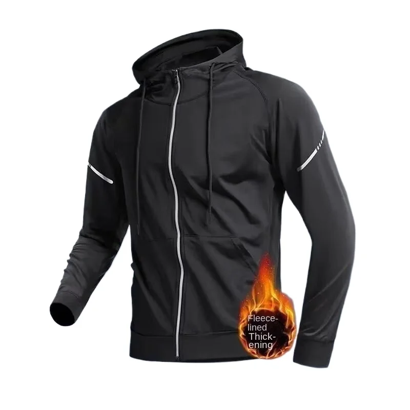 Running Jacket Men's Winter New Windproof and Sun Protection Training Sportswear with Plush Insulation and Waterproof Outdoor Ho
Running Jacket Men's Winter New Windproof and Sun Protection Training Sportswear with Plush Insulation and Waterproof Outdoor Ho