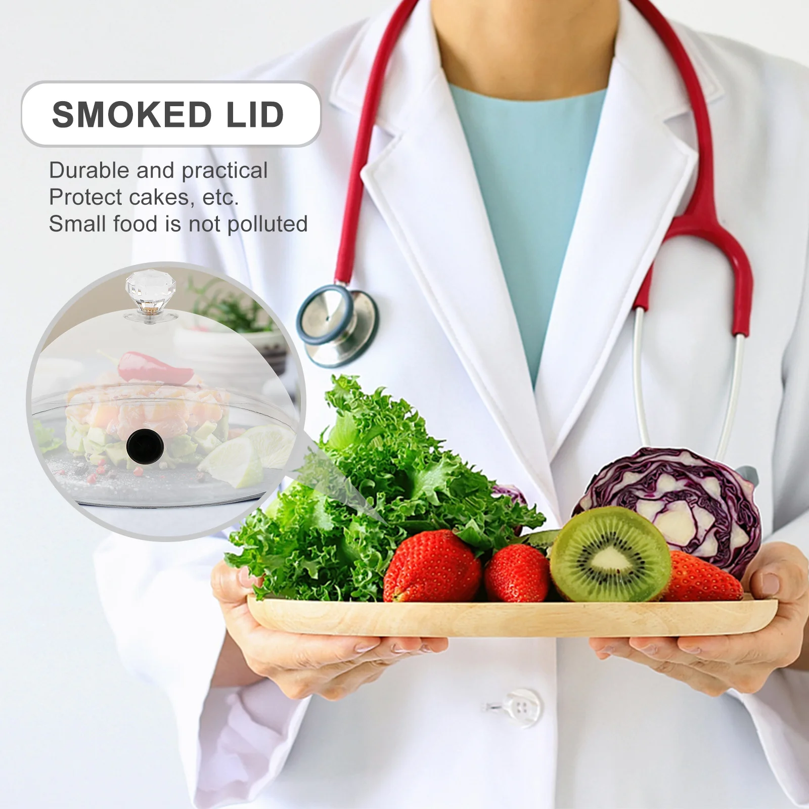 1Pcs Transparent Smoky Food Cover Large Food Protector for Cake Fruits Snack Protection Buffet Birthday Wedding Use
1Pcs Transparent Smoky Food Cover Large Food Protector for Cake Fruits Snack Protection Buffet Birthday Wedding Use
