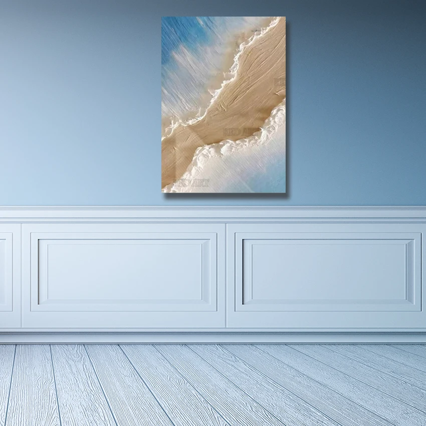 Ручной предмет, толстая текстура, картина маслом с морской волной, абстрактный настенный декор, акриловое искусство на холсте, большая картина без рамы, произведение искусства
Ручной предмет, толстая текстура, картина маслом с морской волной, абстрактный настенный декор, акриловое искусство на холсте, большая картина без рамы, произведение искусства