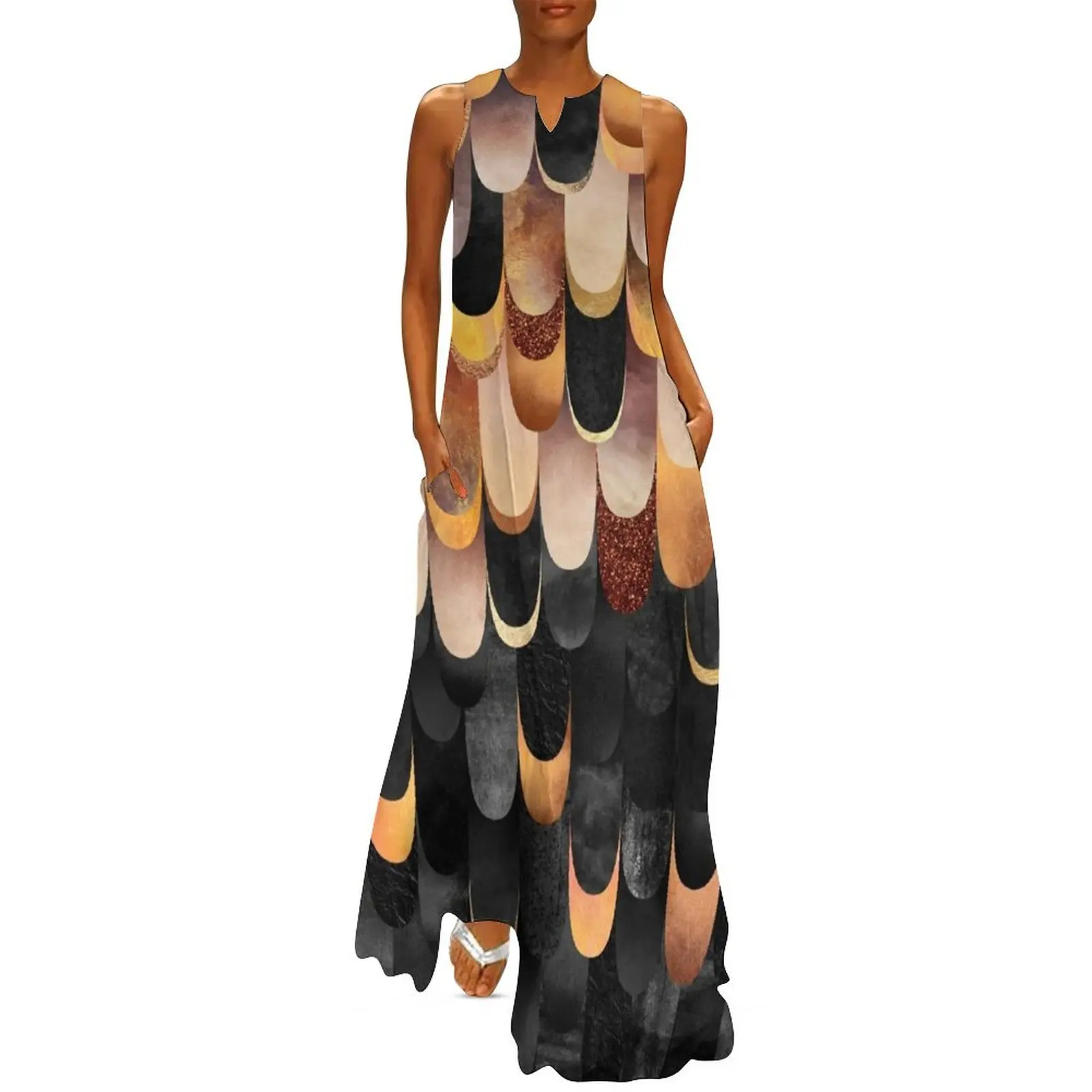 Feathered - Copper and black Long Dress summer dress women 2025 women's clothing korea stylish Evening dresses
Feathered - Copper and black Long Dress summer dress women 2025 women's clothing korea stylish Evening dresses