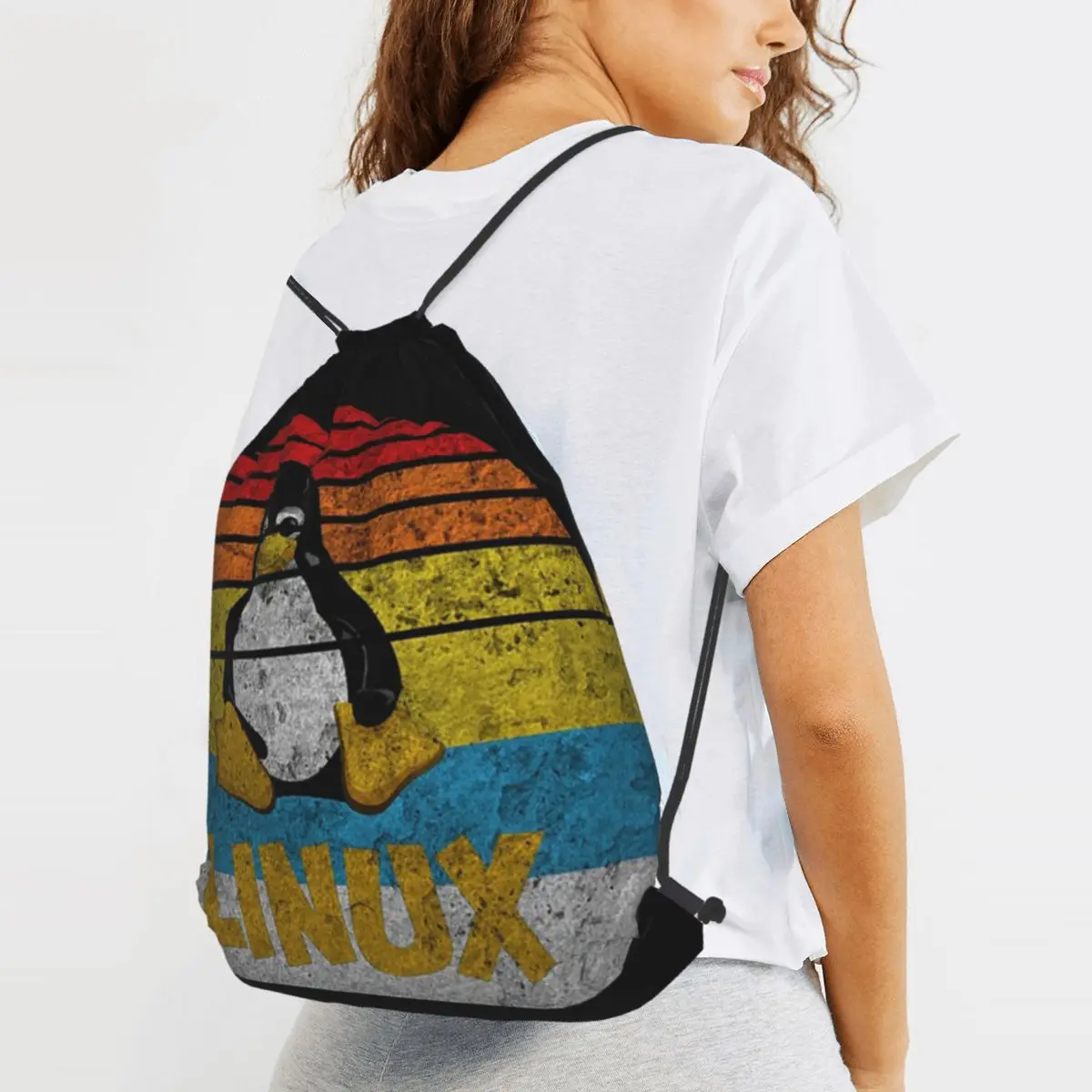 Original Linux Squad Unix Geek Backpacks Casual Drawstring Bags Storage Bag Book Bags for Travel Students
Original Linux Squad Unix Geek Backpacks Casual Drawstring Bags Storage Bag Book Bags for Travel Students