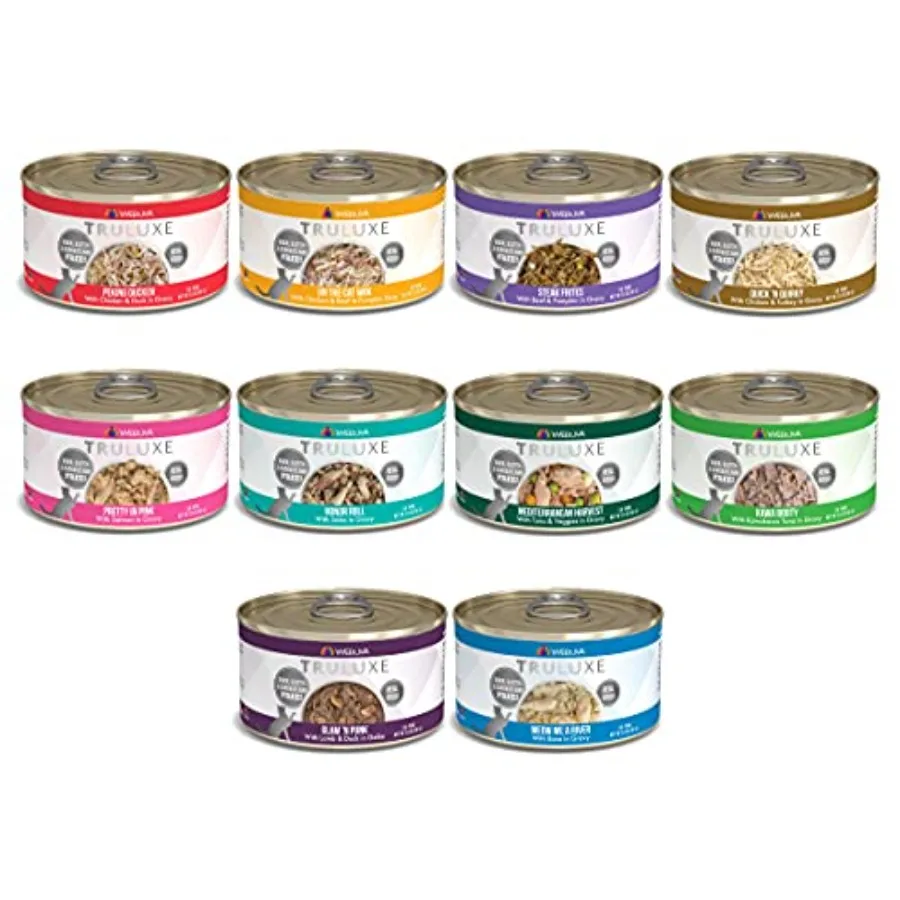 TruLuxe Grain-Free Wet Cat Food Variety Pack All 10 Flavors, 3 oz Cans 20 Total Cans, 2 of Each Flavor
TruLuxe Grain-Free Wet Cat Food Variety Pack All 10 Flavors, 3 oz Cans 20 Total Cans, 2 of Each Flavor