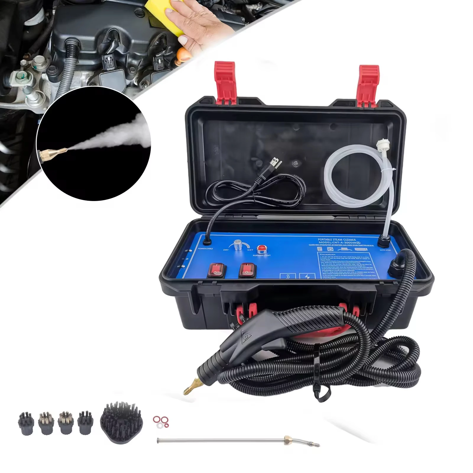 Multi-purpose Dry Wet Portable Steam Cleaner Air Condition Cleaner Car Wash vapor Cleaning Machine
Multi-purpose Dry Wet Portable Steam Cleaner Air Condition Cleaner Car Wash vapor Cleaning Machine