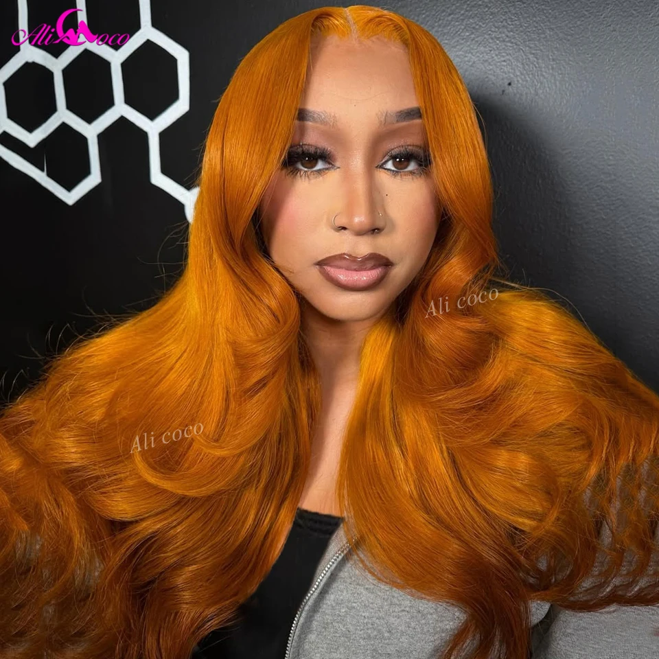 180 Density Ginger Orange Yellow 13X6 Lace Front Pre Plucked 12A Human Hair Brazilian 5X5 Closure Wig Transparent Lace Body Wave
180 Density Ginger Orange Yellow 13X6 Lace Front Pre Plucked 12A Human Hair Brazilian 5X5 Closure Wig Transparent Lace Body Wave
