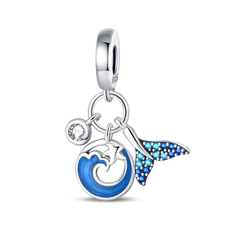 925 Sterling Silver Wave Three Piece Set Zircon Charms Beads Fit 3mm Original Bracelet DIY Women Birthday Anniversary Jewelry
925 Sterling Silver Wave Three Piece Set Zircon Charms Beads Fit 3mm Original Bracelet DIY Women Birthday Anniversary Jewelry
