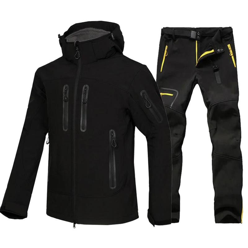 Men Trekking Jacket and Pants Winter Outdoor Waterproof Mountain Camping Hiking Softshell Fleece Breathable Warm Jacket Trousers
Men Trekking Jacket and Pants Winter Outdoor Waterproof Mountain Camping Hiking Softshell Fleece Breathable Warm Jacket Trousers