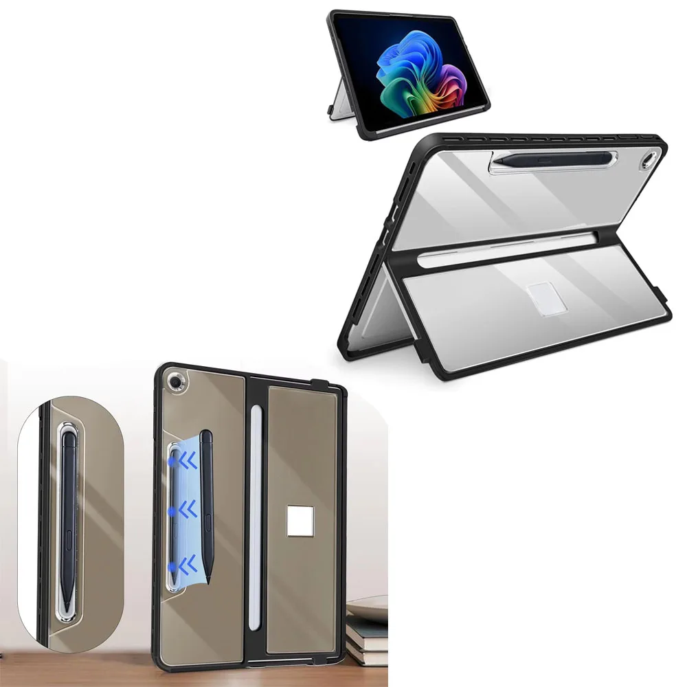 Противоударный чехол для Microsoft Surface Pro 12 дюймов 1-го поколения 2025 года, прочный чехол-фолио с прозрачной задней панелью
Противоударный чехол для Microsoft Surface Pro 12 дюймов 1-го поколения 2025 года, прочный чехол-фолио с прозрачной задней панелью