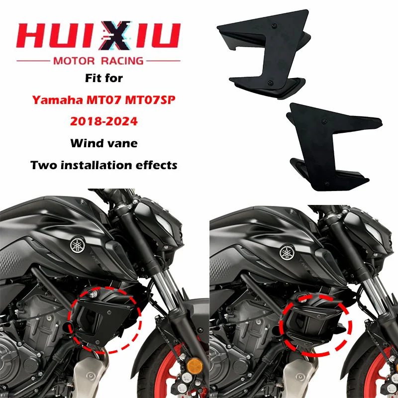 Fit for MT-07 MT07 SP 2018-2022 2023 2024 Motorcycle Sport Downforce Naked Side Spoilers Aerodynamic Wind Wing Deflector
Fit for MT-07 MT07 SP 2018-2022 2023 2024 Motorcycle Sport Downforce Naked Side Spoilers Aerodynamic Wind Wing Deflector