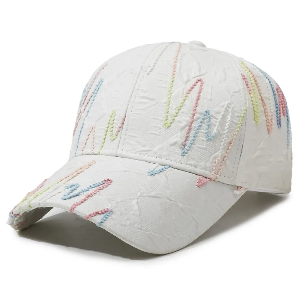 Comfortable Colorful Line Embroidered Baseball Cap Adjustable Breathable Sun Hat UV Protection Peaked Cap Casual Matching
Comfortable Colorful Line Embroidered Baseball Cap Adjustable Breathable Sun Hat UV Protection Peaked Cap Casual Matching