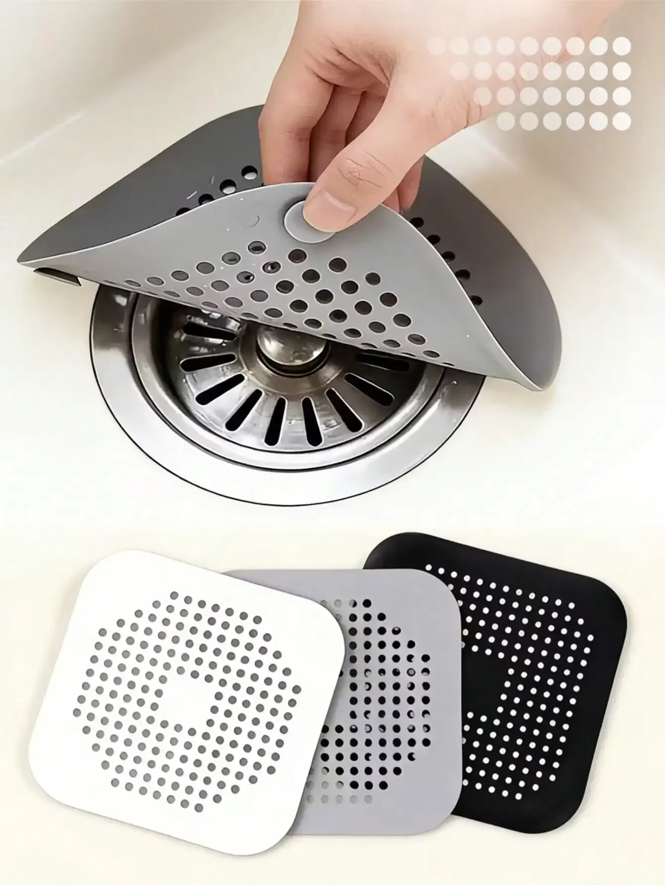 1/2/3pcs Silicone Hair Catcher And Drain Stopper, Prevent Clogging And Odor, Household Essential, Suitable For Christmas, Halloween, Thanksgiving And Other Holidays
1/2/3pcs Silicone Hair Catcher And Drain Stopper, Prevent Clogging And Odor, Household Essential, Suitable For Christmas, Halloween, Thanksgiving And Other Holidays