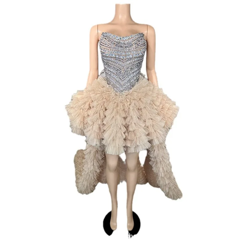 Sexy Tube Top Princess Trailing Tutu Birthday Banquet Studio Photo Light Luxury Dress Concert Evening Wear Vestido Festa Luxuoso
Sexy Tube Top Princess Trailing Tutu Birthday Banquet Studio Photo Light Luxury Dress Concert Evening Wear Vestido Festa Luxuoso