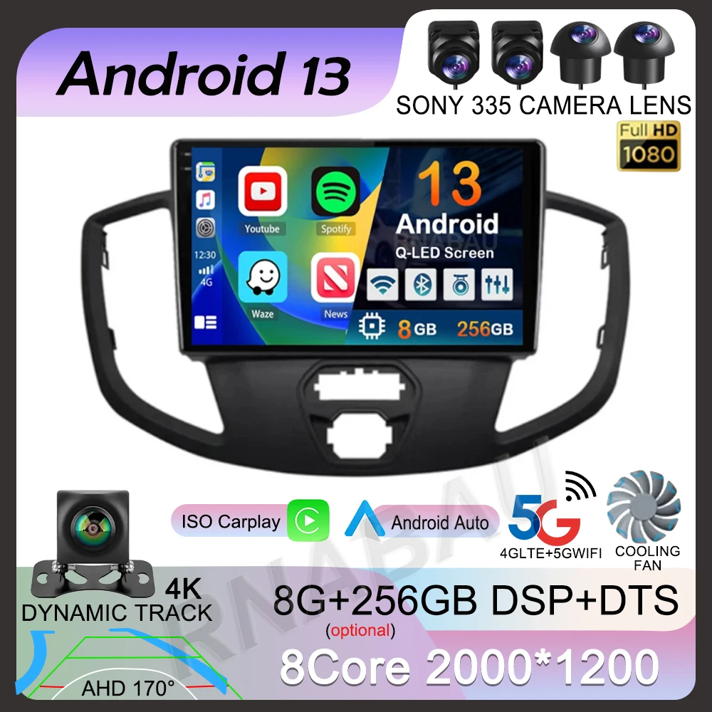 Carplay Auto Car Radio Android 14 For Ford Transit 2015 2016 2017 2018 Multimedia Video Player GPS Stereo 2din WIFI+4G Head Unit
Carplay Auto Car Radio Android 14 For Ford Transit 2015 2016 2017 2018 Multimedia Video Player GPS Stereo 2din WIFI+4G Head Unit