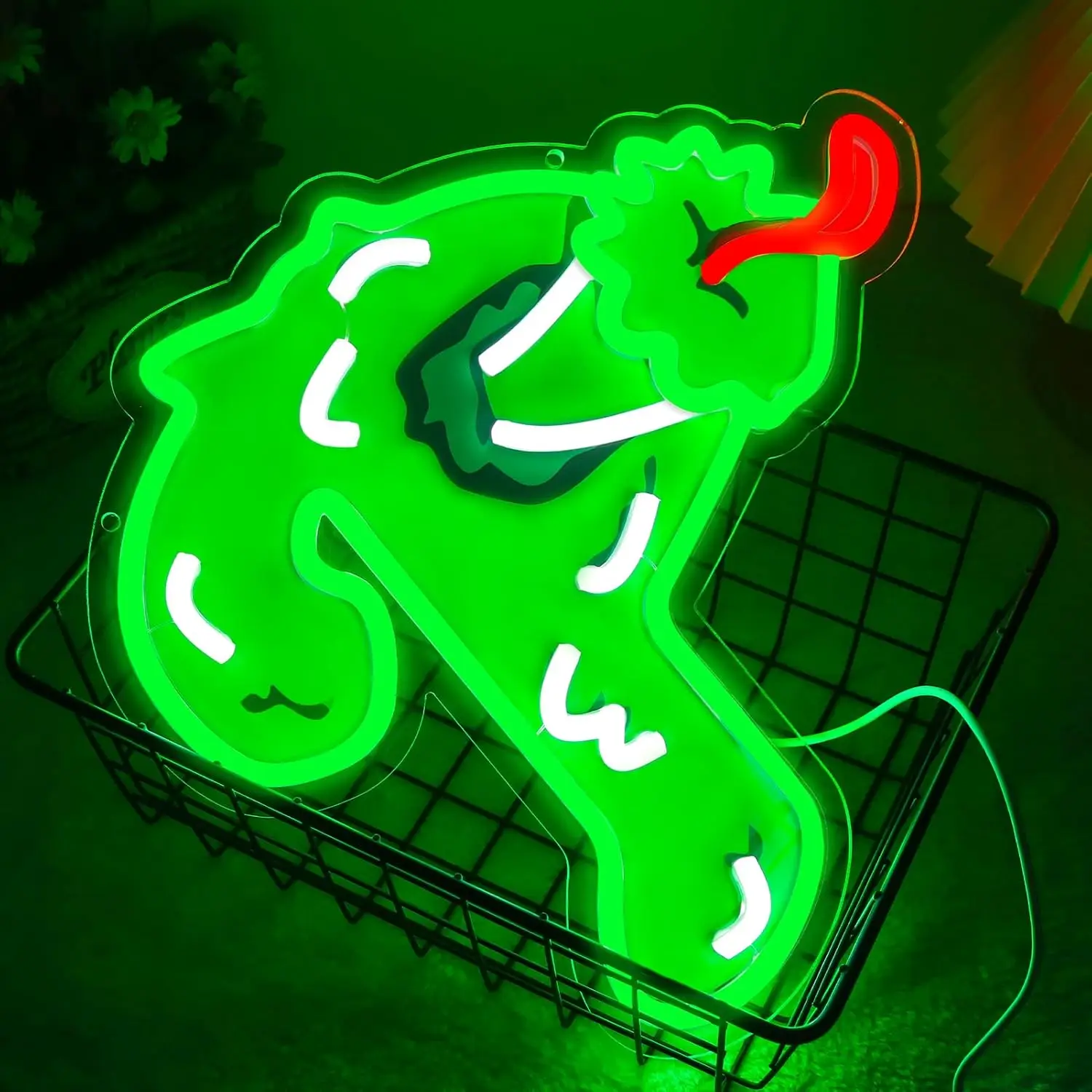 Green Cartoon Monster LED Neon Sign for Home Decor Bedroom Living Room Bar Party Creative Wall Art Lighting Fun Unique Gift
Green Cartoon Monster LED Neon Sign for Home Decor Bedroom Living Room Bar Party Creative Wall Art Lighting Fun Unique Gift