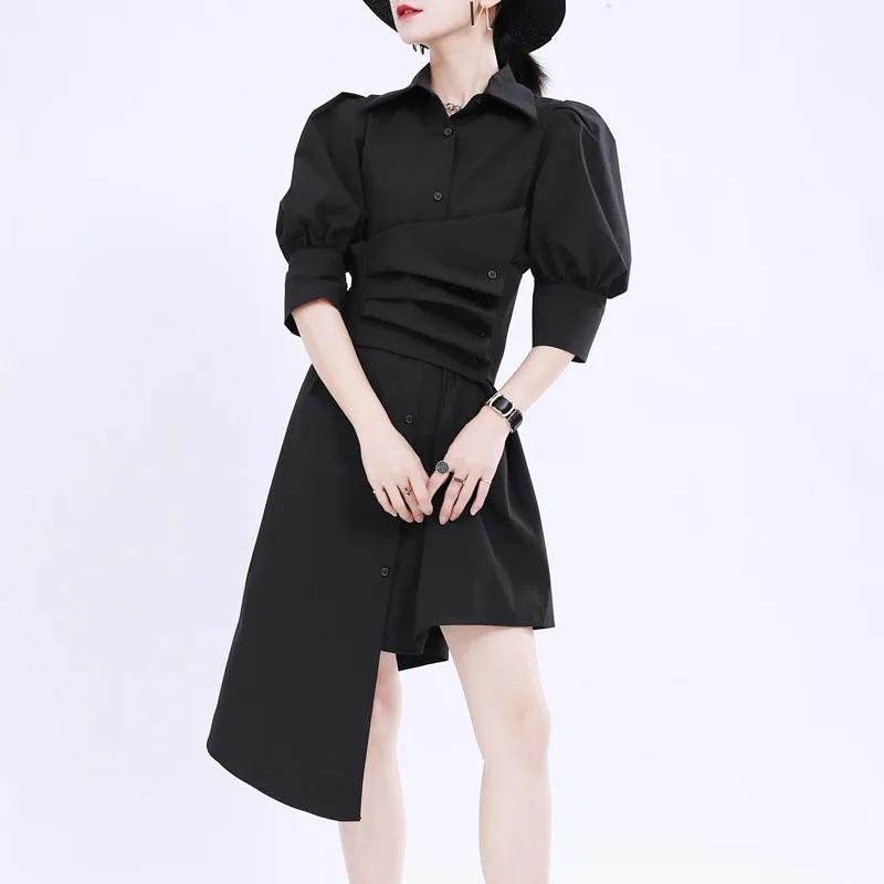 Dress summer 2024 new women's waist collection slimming waist tie black shirt dress orange dress first love dress sen tied
Dress summer 2024 new women's waist collection slimming waist tie black shirt dress orange dress first love dress sen tied