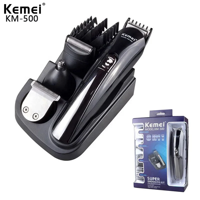 Kemei KM-500 Electric Hair Cutting Machine Men'S Hair Clipper Razor Nose Trimmer Body Hair Clipper 5 In 1shaving Machine for Men
Kemei KM-500 Electric Hair Cutting Machine Men'S Hair Clipper Razor Nose Trimmer Body Hair Clipper 5 In 1shaving Machine for Men