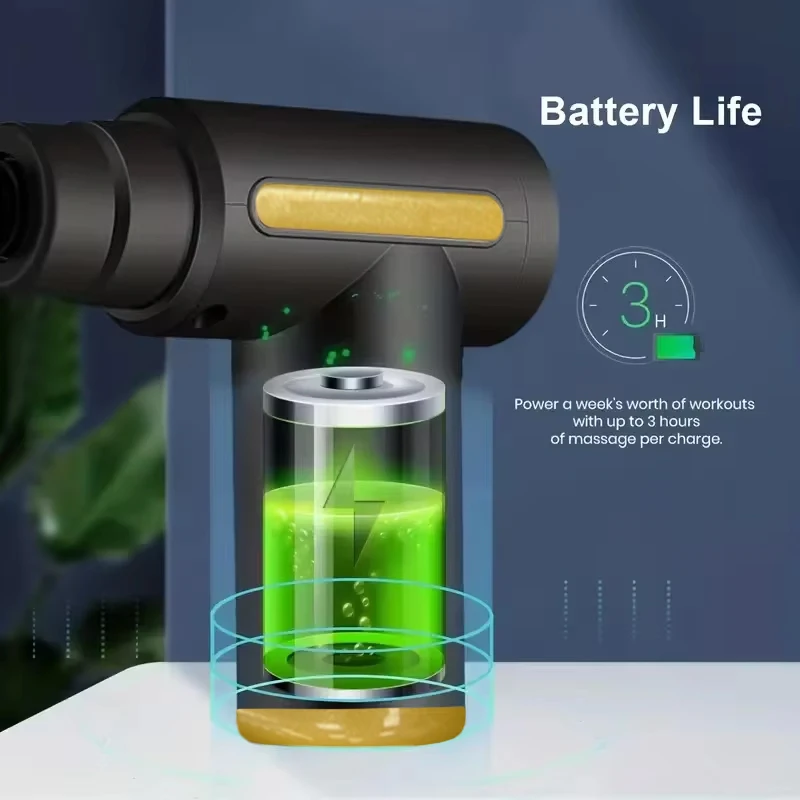 Portable Handheld Fascia Gun USB Charging Tapping Massager for Body Back Neck Leg 6 Levels of Intensity
Portable Handheld Fascia Gun USB Charging Tapping Massager for Body Back Neck Leg 6 Levels of Intensity