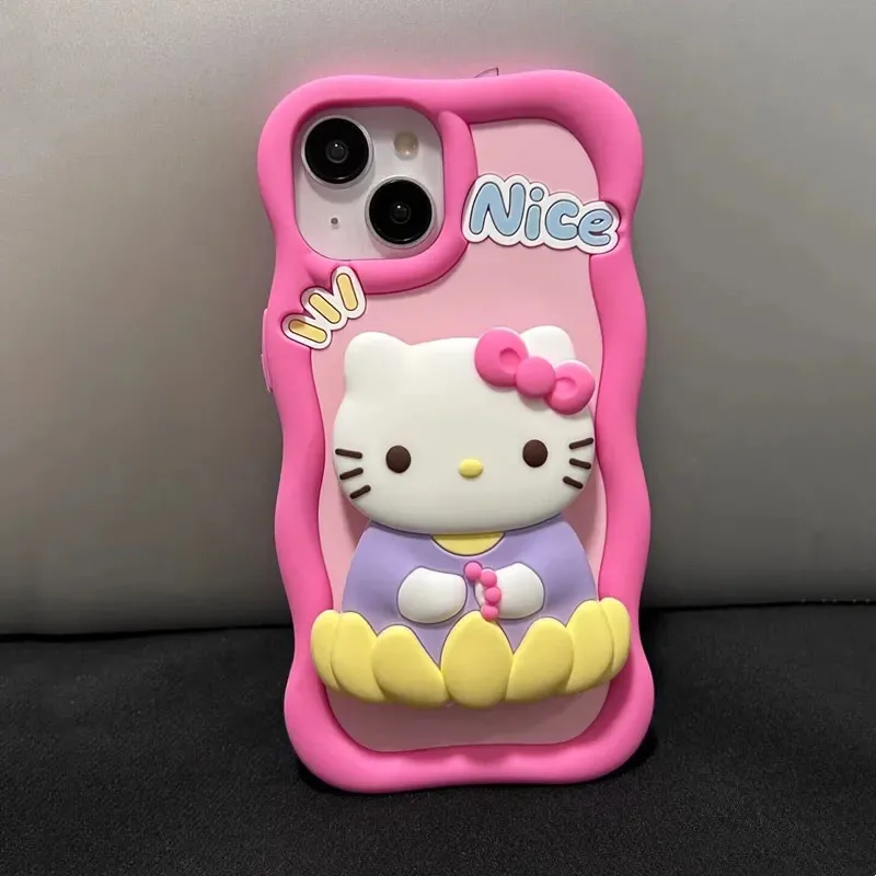 Sanrio Cartoon 3D Lotus Hello Kitty Silicone Phone Case for iPhone 11 12 13 14 Pro Max Kawaii All Covered Soft Case Gift
Sanrio Cartoon 3D Lotus Hello Kitty Silicone Phone Case for iPhone 11 12 13 14 Pro Max Kawaii All Covered Soft Case Gift