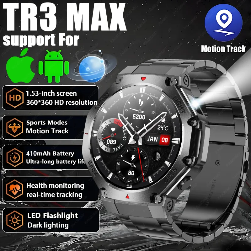 Smart Watch LED Flashlight Compass Health Monitoring Bluetooth Call Outdoor Sports Waterproof Smart Watch for Men and Women 2025
Smart Watch LED Flashlight Compass Health Monitoring Bluetooth Call Outdoor Sports Waterproof Smart Watch for Men and Women 2025