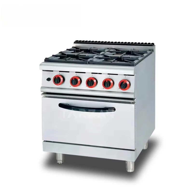 High Quality 304 Stainless Steel Gas 4-burner Range With Cabinet Commercial Gas Range Oven Cooker
High Quality 304 Stainless Steel Gas 4-burner Range With Cabinet Commercial Gas Range Oven Cooker