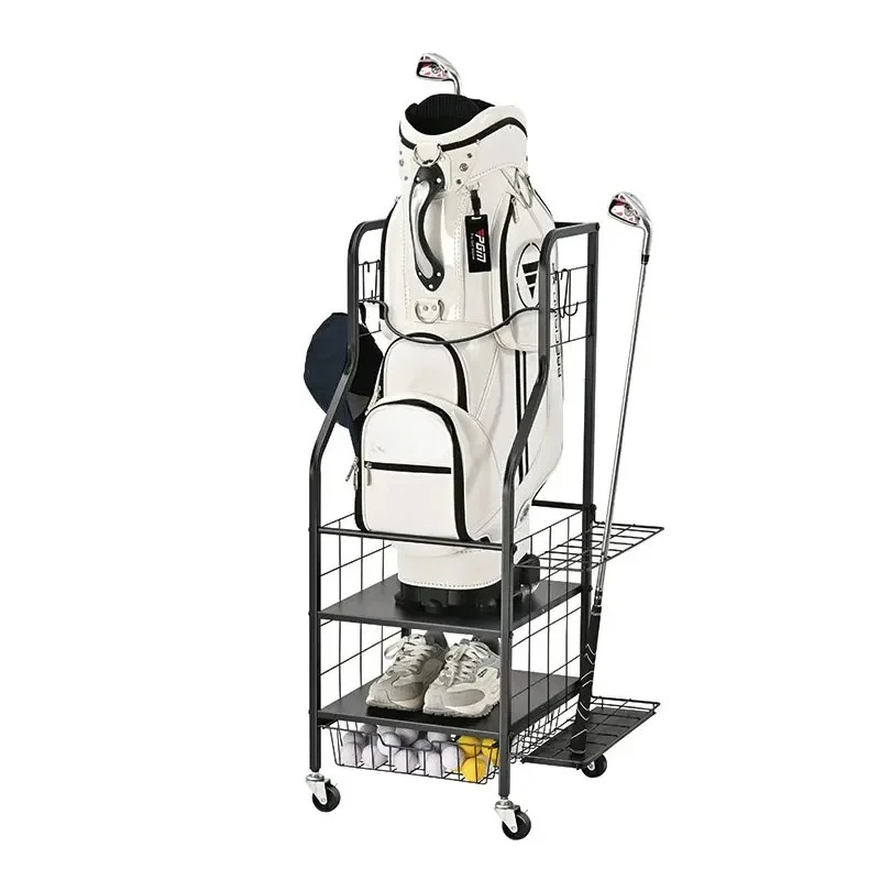 Golf Bags Club Rack Accessories Shelf Ball Storage Rack Golf Bags Garage Storage Rack
