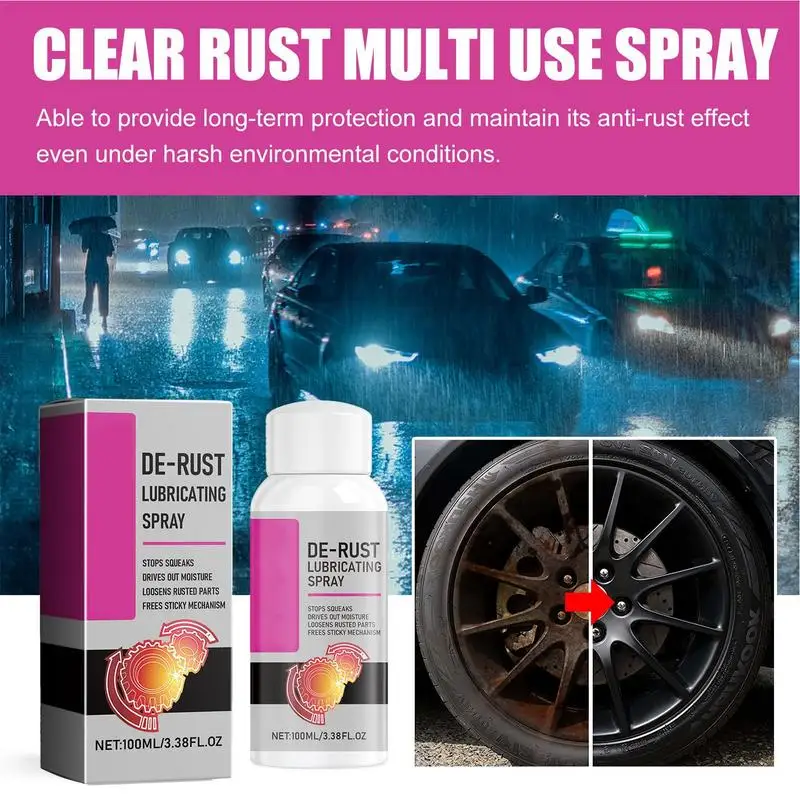 Car Rust Removal Spray 100ml Car Rust Removal Lubricant Lubricant Metal Long-Lasting Automotive Maintenance Metal Cleaning
Car Rust Removal Spray 100ml Car Rust Removal Lubricant Lubricant Metal Long-Lasting Automotive Maintenance Metal Cleaning