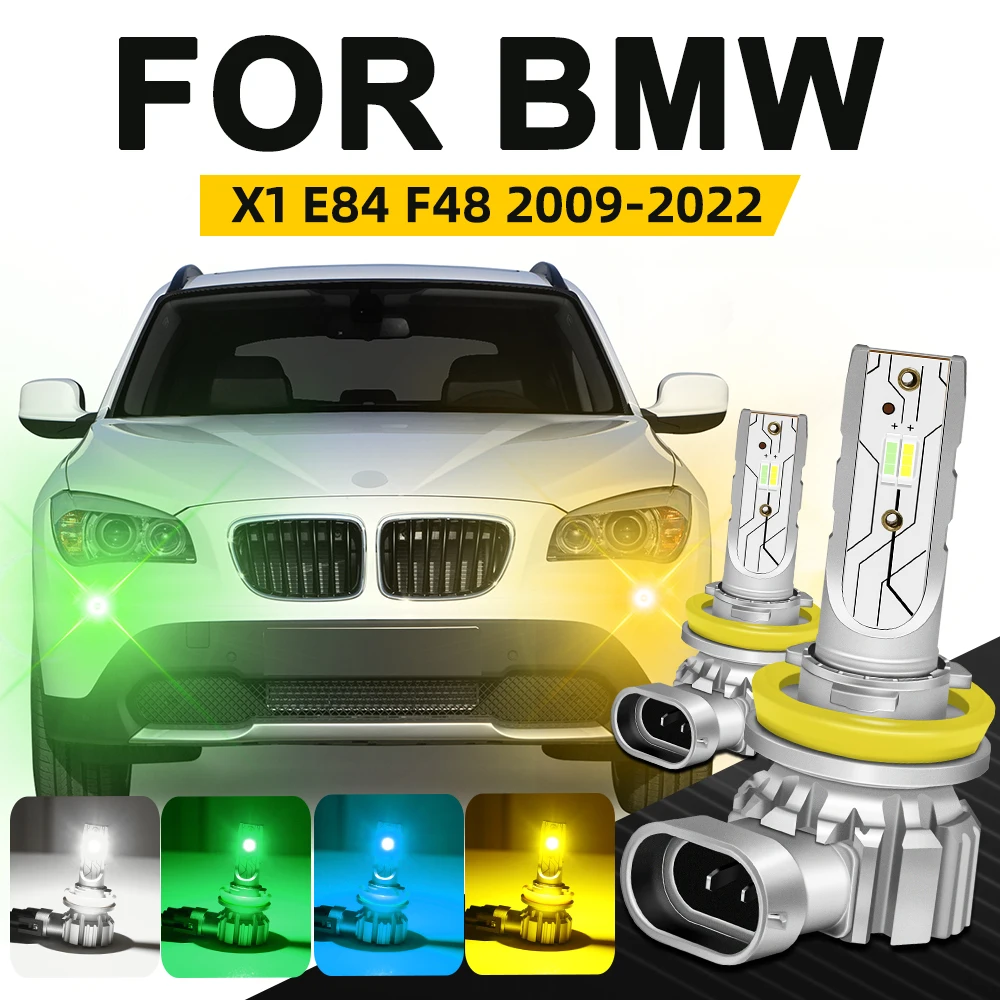 Front LED Fog Light For BMW X1 E84 F48 Dual Color LED Fog Lamp Bulb White Lemon Green Ice Blue Yellow 2009-2022 2016 2017 2018
Front LED Fog Light For BMW X1 E84 F48 Dual Color LED Fog Lamp Bulb White Lemon Green Ice Blue Yellow 2009-2022 2016 2017 2018