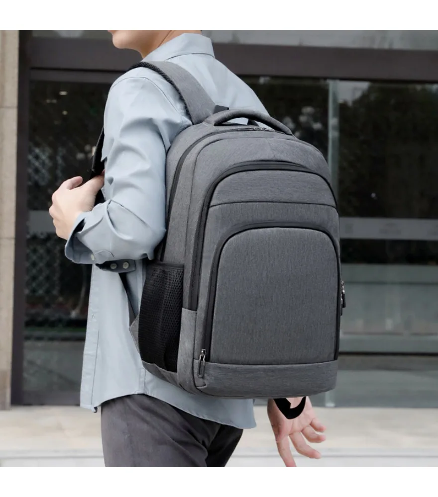 Heather gray dual zipper layered backpack anti splash wear resistant fabric for teen daily school outdoor casual trips
Heather gray dual zipper layered backpack anti splash wear resistant fabric for teen daily school outdoor casual trips