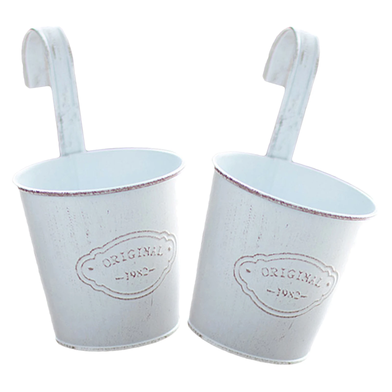 2pcs Rustic Vintage Hanging Flower Buckets Iron Planters For Balcony Garden Decor Mini Flowerpots Home Decoration Gardening
2pcs Rustic Vintage Hanging Flower Buckets Iron Planters For Balcony Garden Decor Mini Flowerpots Home Decoration Gardening