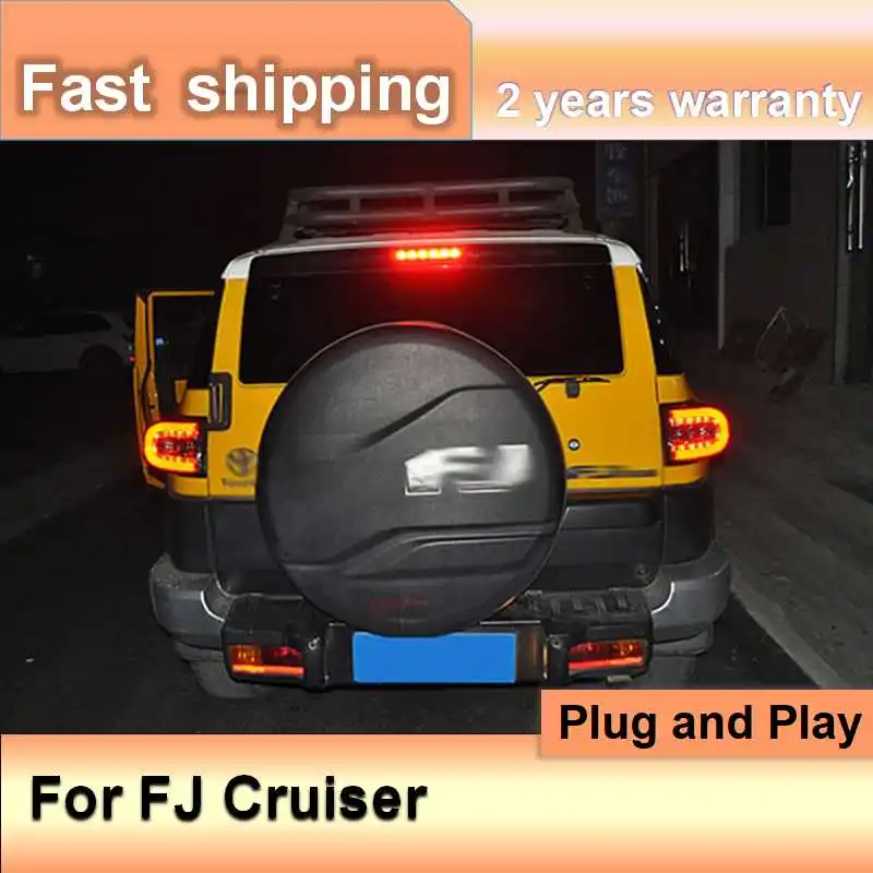 Car Accessories for Toyota FJ Cruiser Tail Lights 2007-2020 FJ Cruiser Taillight Rear DRL Fog Brake Turn Signal Reversing
Car Accessories for Toyota FJ Cruiser Tail Lights 2007-2020 FJ Cruiser Taillight Rear DRL Fog Brake Turn Signal Reversing