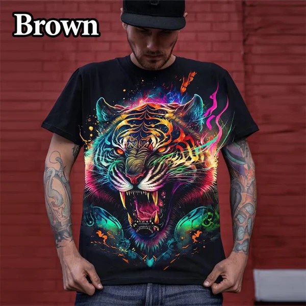 Fashion Creative Dragon 3D Printing T Shirt Funny Animal Tiger T-Shirt Round Neck Casual Short Sleeve Tops
Fashion Creative Dragon 3D Printing T Shirt Funny Animal Tiger T-Shirt Round Neck Casual Short Sleeve Tops