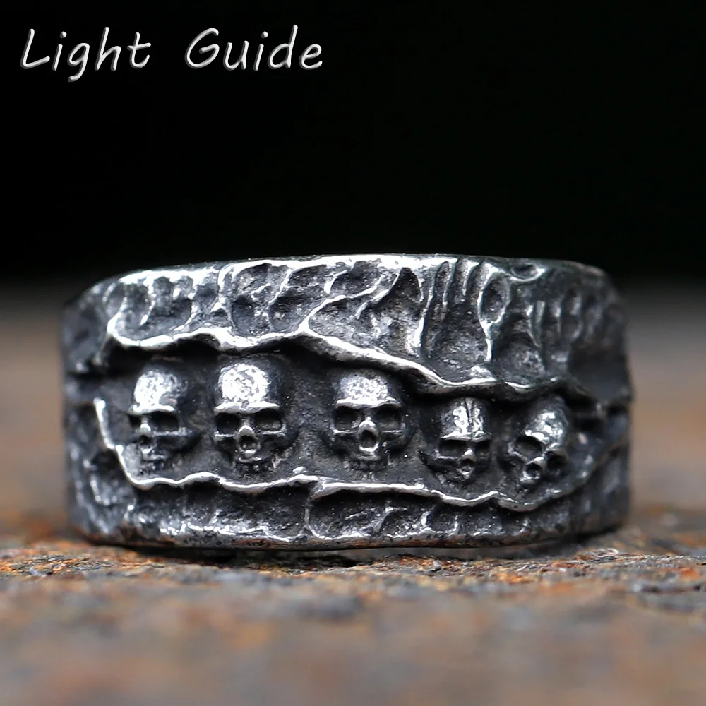 2023 new Gothic retro Men Skull Ring 316L Stainless Steel Rings for Men Party Punk Biker Jewelry Gifts Male Bijoux free shipping
2023 new Gothic retro Men Skull Ring 316L Stainless Steel Rings for Men Party Punk Biker Jewelry Gifts Male Bijoux free shipping