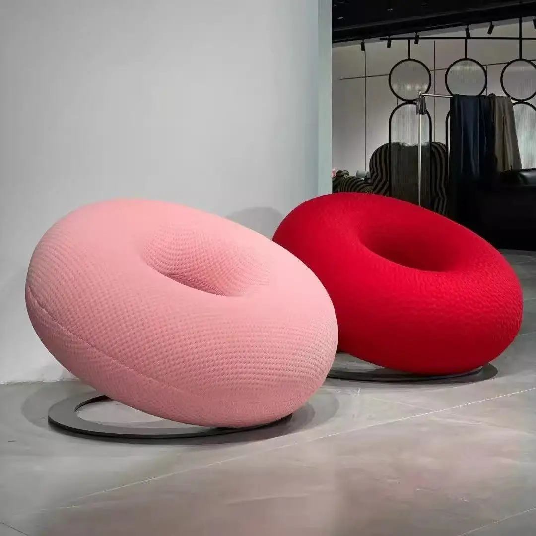 pe-100X70CM Modern Minimalist Single Chair Lazy Sofa Internet Celebrity Balcony Bedroom Donut Round Designer Model Room Art~
pe-100X70CM Modern Minimalist Single Chair Lazy Sofa Internet Celebrity Balcony Bedroom Donut Round Designer Model Room Art~