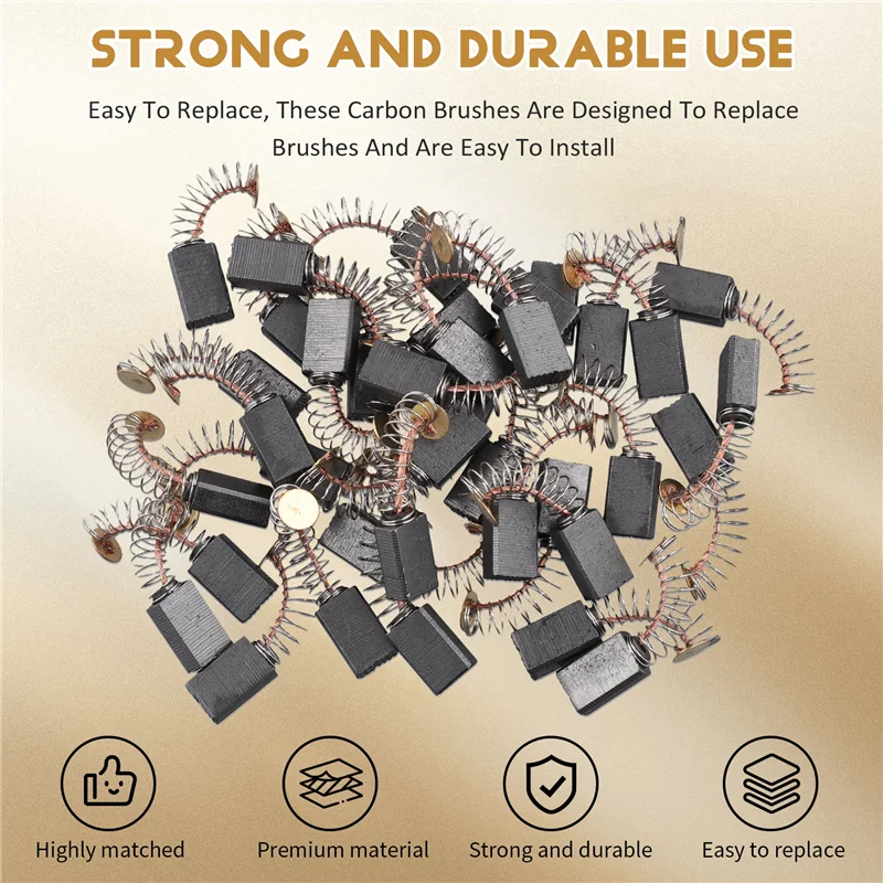 -A41U 36 PCS Carbon Brushes For Angle Grinder 5X8x13mm For Hand Drill/Sander Electric Drill Tools
-A41U 36 PCS Carbon Brushes For Angle Grinder 5X8x13mm For Hand Drill/Sander Electric Drill Tools