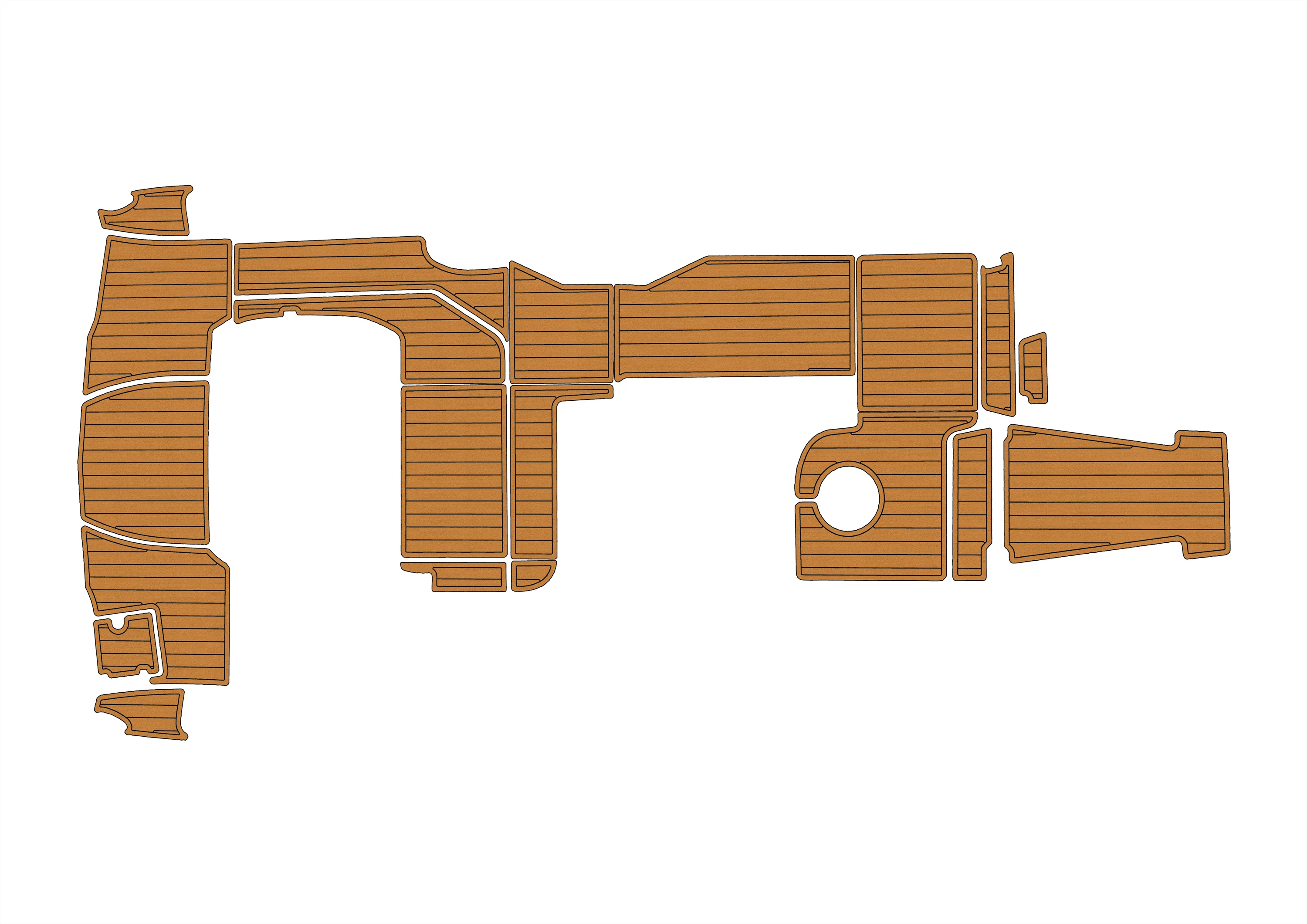 Marine Faux Teak EVA Non-Slip Mat-2012-2018 Chaparral 330 Signatur Self-Adhesive 1/4" (6mm) Boat Deck Pad for Cockpit & Deck
Marine Faux Teak EVA Non-Slip Mat-2012-2018 Chaparral 330 Signatur Self-Adhesive 1/4" (6mm) Boat Deck Pad for Cockpit & Deck